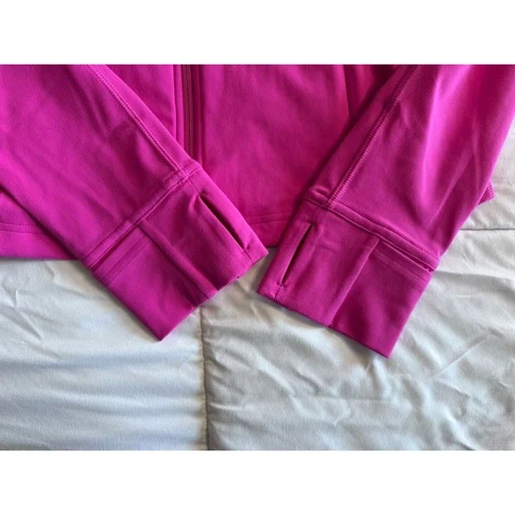 New Lululemon Nulu Cropped Define Jacket Size 10 Sonic Pink SNCP Full Zip NWT - Picture 7 of 16